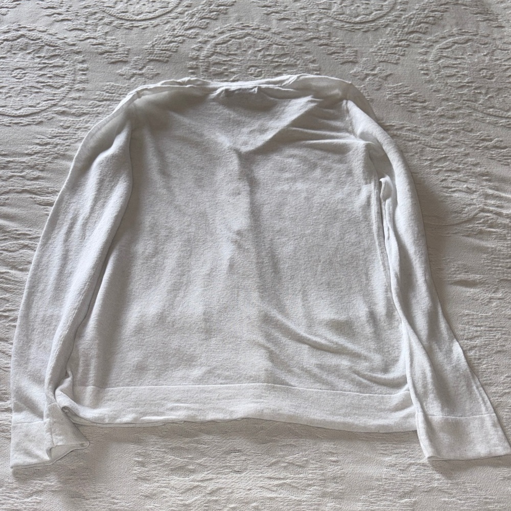 Banana Republic Women's White Cardigan Sweater Gently Loved S - Picture 8 of 10